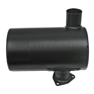 GRANIT Silencer horizontal inner-Ø upper 61 mm, lower 60 mm