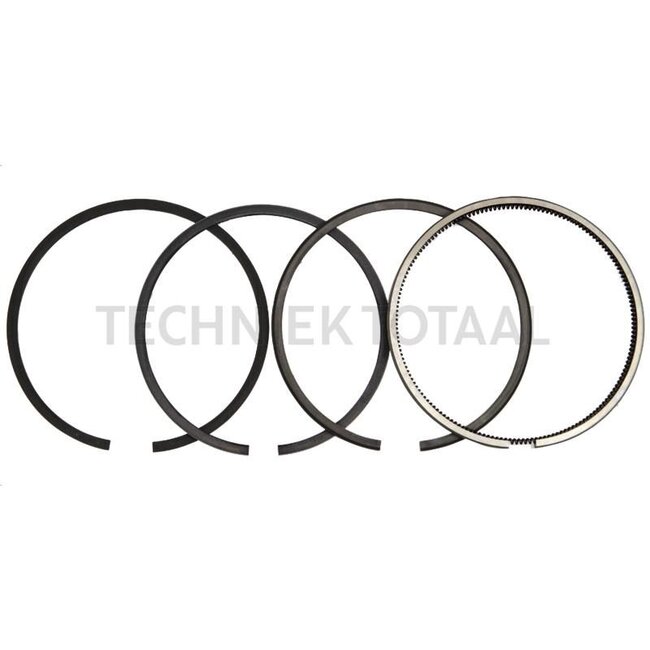 GRANIT Piston ring set (only for cast liners), 4 rings, Ø 98.48 mm, 2.4 mm / 2.4 mm / 2.4 mm / 6.35 mm - 38015102, 745760M91, 41158041, 745760Z91 | Dimensions: (only for cast liner), 4 rings, Ø 98.48 mm, 2.4 mm / 2.4 mm / 2.4 mm / 6.35 mm