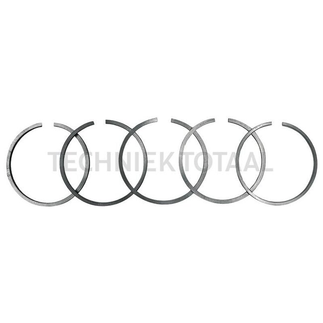 GRANIT Piston ring set (only for cast liners), 5 rings, Ø 98.48 mm, 2.4 mm / 2.4 mm / 2.4 mm / 6.35 mm / 6.35 mm - 38015106, 745760Z91, 745760M91, 8-107200-00, 08-107200-00, 41158041 | Dimensions: (only for cast liners), 5 rings, Ø 98.48 mm, 2.4 mm / 2.4 mm / 2.