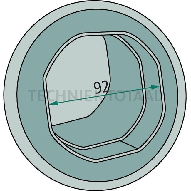 GRANIT Auspufftopf - 38015235, 4286760M5, 4286760M4, 4286760M3, 3787537M2 | Länge: 1800 mm