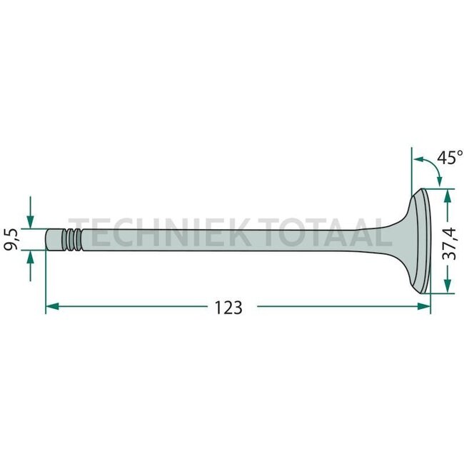 Auslassventil Motor Perkins 1004.4 Massey Ferguson, Case IH | 748309M1