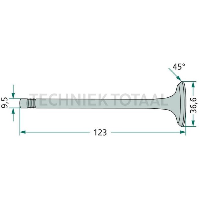 GRANIT Uitlaatklep Massey Ferguson 165-3235 | 747552M1