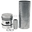 GRANIT Piston set complete 4 rings, Ø 84.17 mm, gudgeon pin Ø 28.57 x 71.13 mm, dry liner - 38015490, 1884940M1, 1884102M91 | Dimensions: 4 rings, Ø 84.17 mm, Gudgeon pin Ø 28.57 x 71.13 mm, Dry liner
