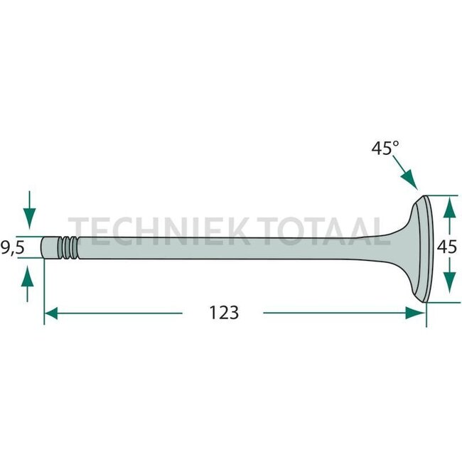 GRANIT Einlassventil Motor Perkins 4.41, 1006.6, 1006.6T Massey Ferguson | 748413M1