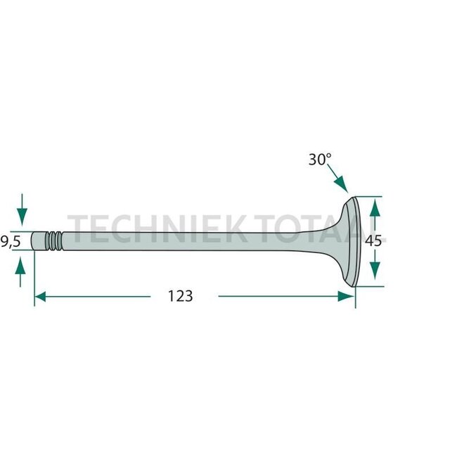 GRANIT Inlaatklep motor Perkins 1000.4-1006.6 Case IH, Massey Ferguson | 3640597M1