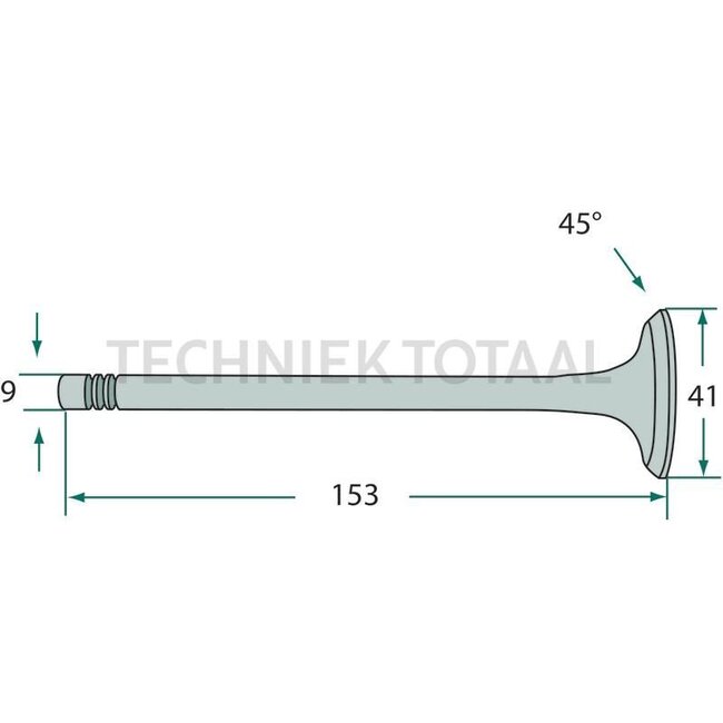 GRANIT Uitlaatklep - 38015517, V836646357, T5266, 162000050702, LA836646357