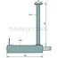 GRANIT Uitlaatdemper gatafstand 67 mm Massey Ferguson 35X, 37, 42, 133-152 | 969353M1