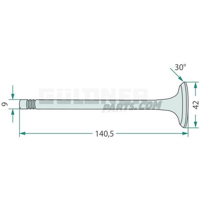 GRANIT Inlaatklep motor OM 366 Mercedes Benz MB-Trac 1000-1800 | 3660500326
