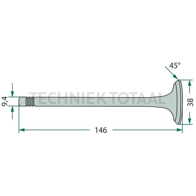GRANIT Auslassventil Ford, New Holland | 87802262, 87802143, 87800340, 83912598, 81825866, D8NN6505AA, 87295256