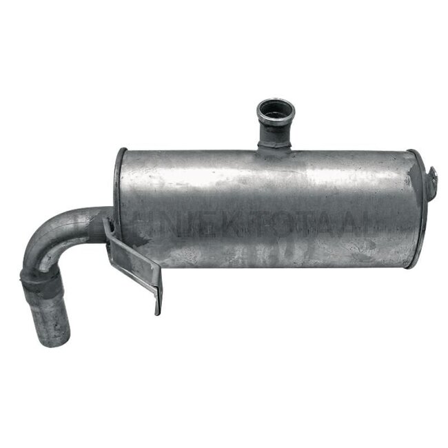 GRANIT Silencer horizontal - Version: Length = 630 mm Inner Ø top = 48 mm Outer Ø bottom = 60 mm - 5169703