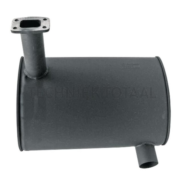 GRANIT Uitlaatdemper horizontaal - 38017695, 82010813 | Uitvoering: binnen-Ø onder: 66 mm, buiten-Ø: 70 mm