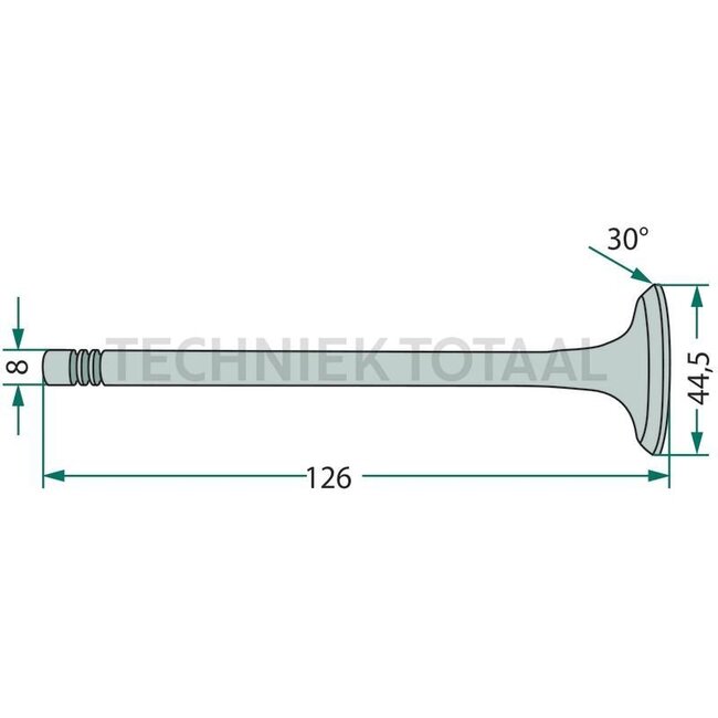 GRANIT Inlaatklep motor Iveco 8025.01-8065.24 Fiat | 4802204, 4621511, 4618868