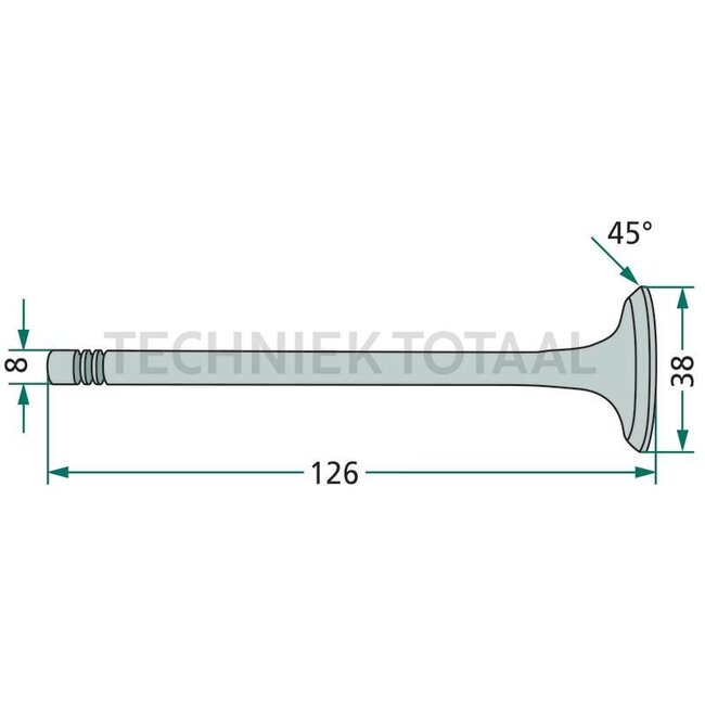 GRANIT Uitlaatklep - 38017757, 99432717, 4784889, 4806717