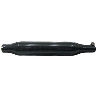GRANIT Schalldämpfer schwarz 740 mm, Innen-Ø 45 mm Fiat 300-640