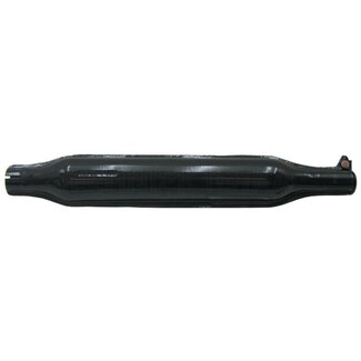 GRANIT Silencer black - Version: Length = 740 mm Inner Ø = 45 mm