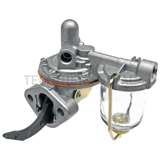 GRANIT Membran-Förderpumpe mit Schauglas - 38018321, 2641344 | Ausführung: 2 Bohrungen, Lochabstand waagerecht = 45 mm, Flansch bis Ende Hebel = 58 mm