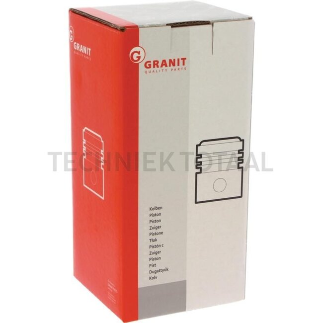 GRANIT Piston set complete 3 rings, Ø 100 mm, gudgeon pin Ø 38 x 79 mm, combustion chamber Ø 54.8 mm, combustion chamber depth 20 mm - 38021025, 141185030707, 141185030706 | Dimensions: 3 rings, Ø 100 mm, Gudgeon pin Ø 38 x 79 mm, Combustion chamber Ø 54.8 mm, C