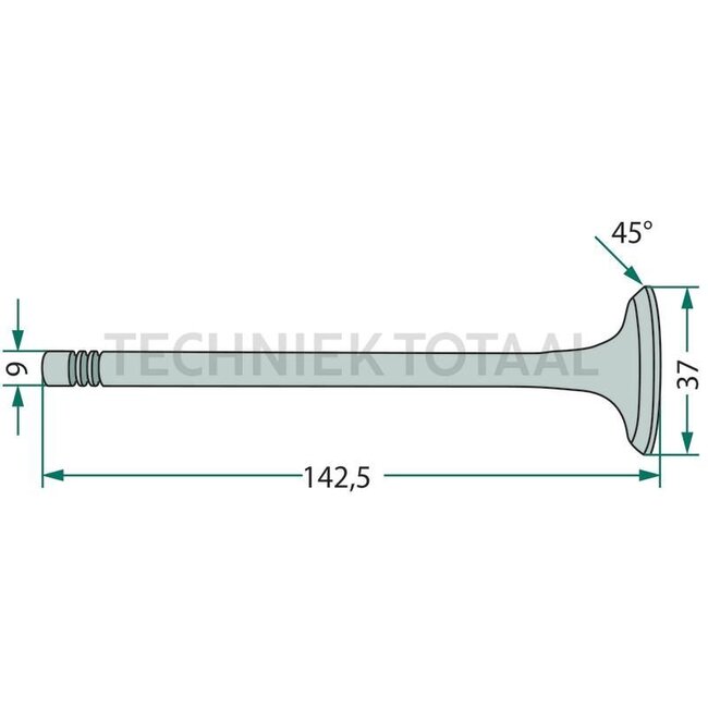 GRANIT Uitlaatklep Steyr motor WD 411, WD 611, 8075-8120 | 161160050002