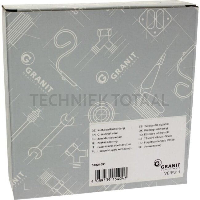 GRANIT Crankshaft seal front, Ø 95 x 115 x 12 mm - 38021091, 190003074473 | Outer Ø: 115 mm | Width: 12 mm | Inner Ø: 95 mm | Reference no.: 190003074473