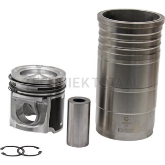 GRANIT Piston set complete 3 rings, Ø 111 mm, gudgeon pin Ø 44 x 90 mm, combustion chamber Ø 75.35 mm, combustion chamber depth 19.15 mm, valve seat depth 0.7 mm