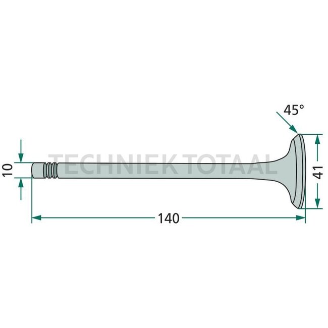 GRANIT Auslassventil Zetor Motor 8002-8701, Serie UR2, Ur 8111-16245 | 531980005015