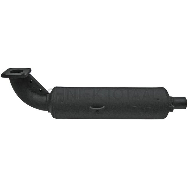GRANIT Silencer - 38028000, 66706-54510, 1537112110 | Version: Length: 495 mm, Flange: 50 mm, Outlet Ø: 35 mm
