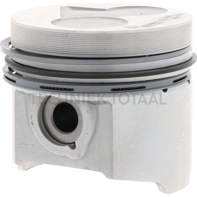 GRANIT Kolben kpl. 3 Ringe, Ø 87 mm, Kompressionshöhe 43,45 mm, Brennraumtiefe 1,5 mm, Ventilsitztiefe 1 mm - 38099639, 19077-21912, 1907721912