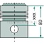 GRANIT Piston complete 3 rings, Ø 87 mm, compression height 43.45 mm, combustion chamber depth 1.5 mm, valve seat depth 1 mm - 19077-21912