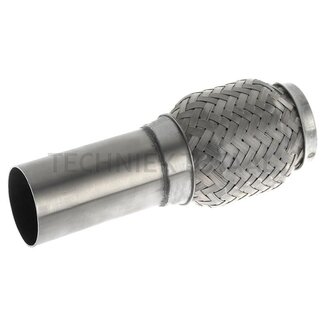 GRANIT Flexibel uitlaatstuk Ø 50 / 81 mm, 190 mm, aansluitbuis eenzijdig