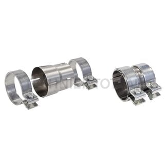 Verloopstuk uitlaat motor Ø 55 / 60 mm, lengte 90 mm