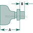 GRANIT Water pump - Dimensions (mm): Impeller Ø 98 A = 110 B = 20. Engine types: D 155, D 179, D 206, D 239 - 3132738R94, 3136217R93