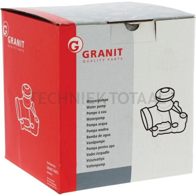 GRANIT Water pump with pulley and seal - 74703001, K262749, K952127, K915842, K262854 | To fit: David Brown 990, 995, 996, Types:, David Brown, 990, 995, 996, 1200, 1210, 1212, 1410, 1412