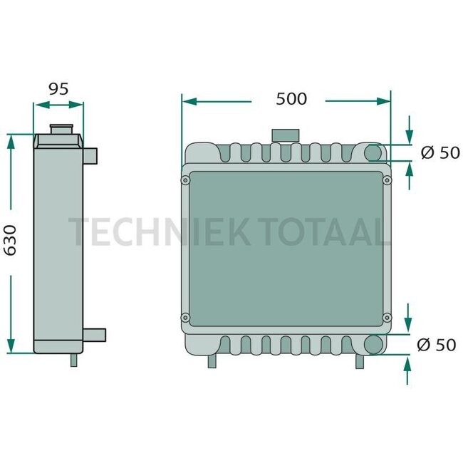 GRANIT Heat exchanger - 74706146, G117200050200, 449001N | Weight: 3000 g | Weight: 3 kg