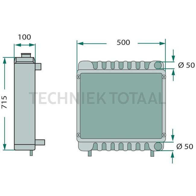 GRANIT Radiator Fendt Farmer 311, 312, Favorit 511, 512 - 74706312, G312200050010, 440205N