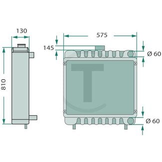 GRANIT Radiator aluminum John Deere 6515, 6715, 6520-6920S
