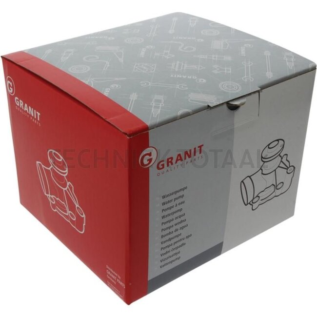 GRANIT Wasserpumpe mit Dichtung - 74715873, U5MW0173, 50050262 | Motor Nr: UC50769, UB30450, UB50687, UB70443, UB70444, UB70563, UB70564, UB80982, UB81428, UB81459, UA35050, UA35051, UA35052, UA35053, UA35055, UA35056, UA36174, UA36179, UA36183, UA36219, UA36252