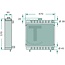 GRANIT Radiateur 570 x 470 mm Ford 2310-7810, 2100-7600, 2000-7000 | 87687383, 81875325, 83990194, 83927156, 83903964, 83903929, 81817277, 81817283, E0NN8005MD15M, 87712916