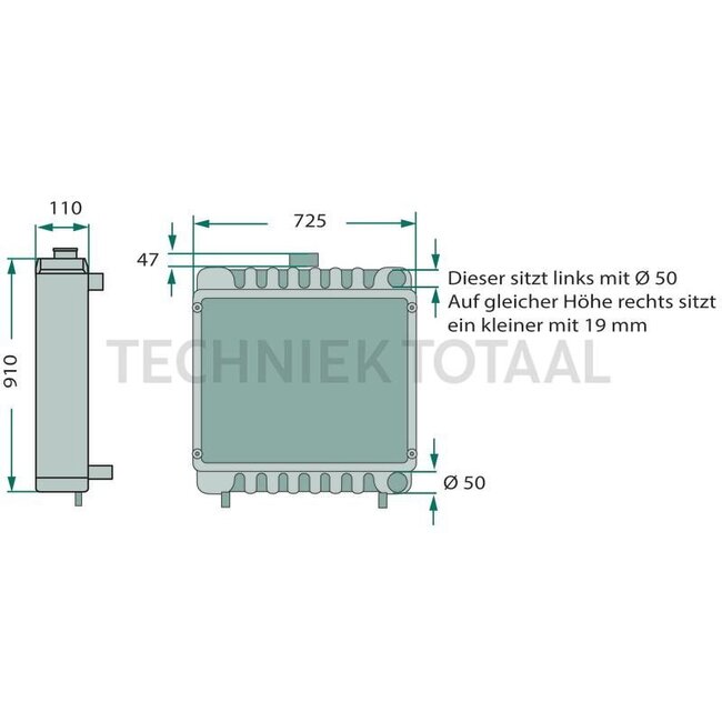 GRANIT Kühler Fiat G 170 - G 240, Ford 8670-8970A | 86013980