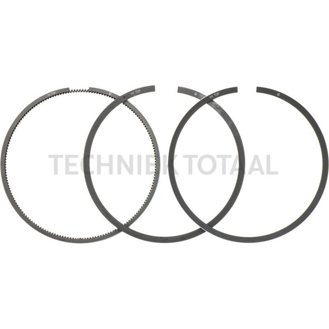 KS Piston ring set 3 rings, Ø 105 mm 3 mm (trapezoid ring) / 2 mm / 4 mm - 130100030708, 130100030715