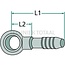 GRANIT Banjo fitting - 374203413 | Nominal width: 12 | To fit as banjo bolt: M18 x 1,5 | For hose inner Ø: 14 mm | L1: 53 mm | L2: 21 mm