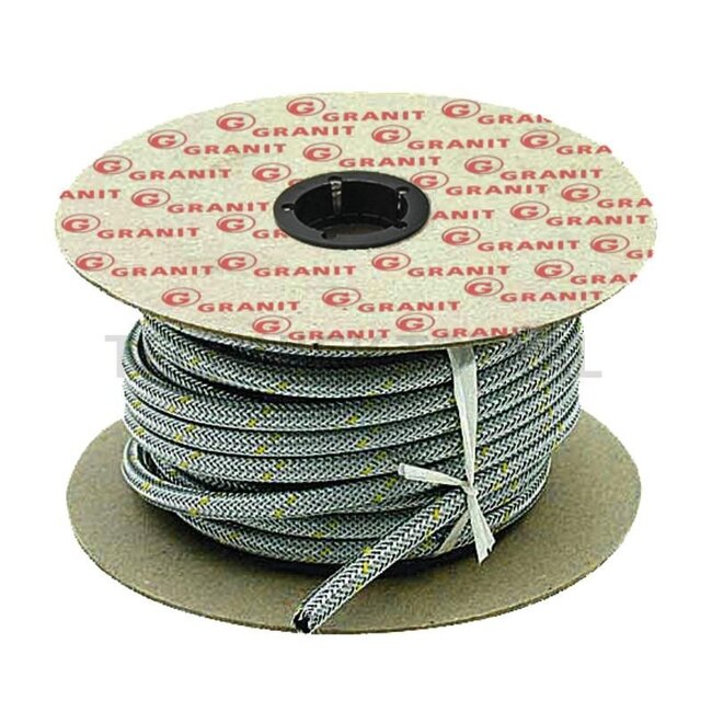 GRANIT Lagedrukslang - 374603304 | Uitvoering: Slang van synthetisch rubber, omvlochten met gegalvaniseerde staaldraad. | Binnen-Ø: 5,5 mm | Buiten-Ø: 10,5 mm | NW: 4 | Barstdruk: 60 bar | Testdruk: 30 bar | Buigradius: 25 mm | Werkdruk: 20 bar | DIN: 6806 | Rol