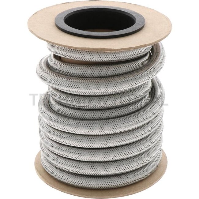 GRANIT Lagedrukslang - 374603388 | Uitvoering: Slang van synthetisch rubber, omvlochten met gegalvaniseerde staaldraad. | Binnen-Ø: 9 mm | Buiten-Ø: 14 mm | NW: 8 | Barstdruk: 50 bar | Testdruk: 25 bar | Buigradius: 40 mm | Werkdruk: 15 bar | DIN: 6806 | Rol: 5