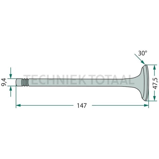 GRANIT Inlet valve 4 grooves - 380002053, 87802256, I87802256, 87802260
