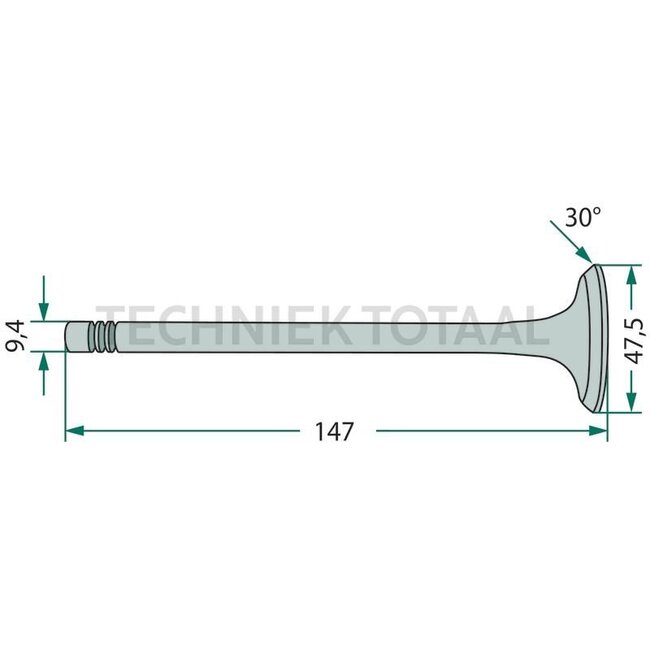 GRANIT Inlet valve 4 grooves Ford, Case IH, New Holland | 87802256