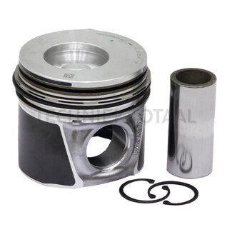 GRANIT Piston complete 3 rings, gudgeon pin Ø 38 x 82 mm, combustion chamber Ø 52.3 mm, combustion chamber depth 24 mm, rings 2.8 (trapezoid ring) / 2.4 mm / 4 mm, machined crankcase without cylinder liner