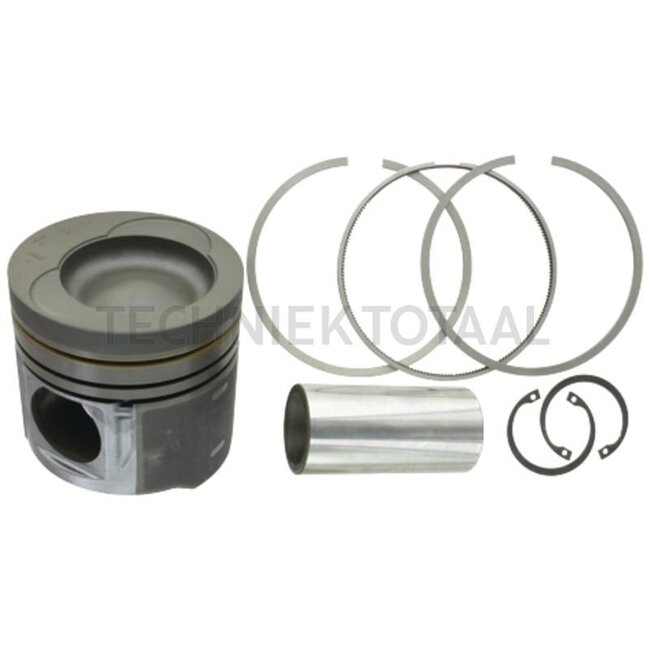 GRANIT Piston, complete - 380060033, F930200310010 | Dimensions: Total height: 70.52 mm, Height piston pin to upper edge: 42.9 mm | Version: Piston diameter: 108.0 mm, Combustion chamber diameter: 70.52 mm, Gudgeon pin: 42 mm x 86 mm, 3 piston rings