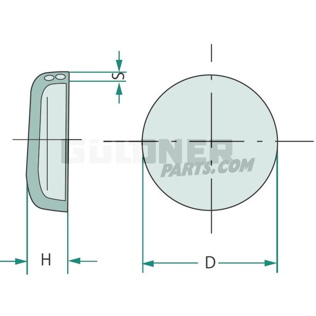 GRANIT Frost plug - 380120155, N102039, A3910R | D: 25,68 mm | S: 1,2 mm | H: 7,87 mm