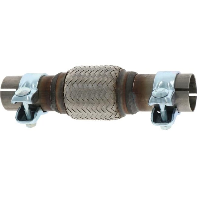 GRANIT Flexrohrverbinder geschlitzt mit Schellen - 380991045 | Innen-Ø: 42,5 mm | Außen-Ø Flexteil (mm), Toleranz +/- 3mm: 67 | Länge: 244 mm | Länge Flexteil: 94 mm