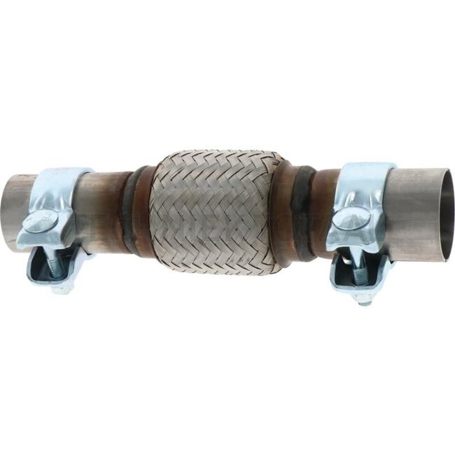 GRANIT Flexrohrverbinder geschlitzt mit Schellen - 380991046 | Innen-Ø: 42,5 / 45 mm | Außen-Ø Flexteil (mm), Toleranz +/- 3mm: 67 | Länge: 244 mm | Länge Flexteil: 94 mm