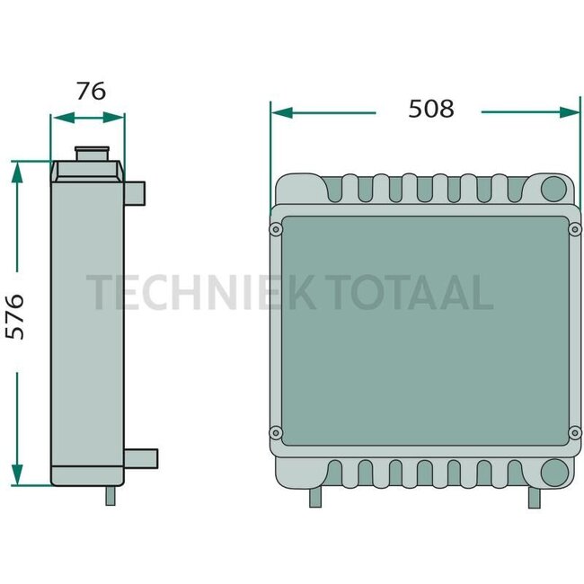 GRANIT Kühler John Deere 6506-6900 | AL111629